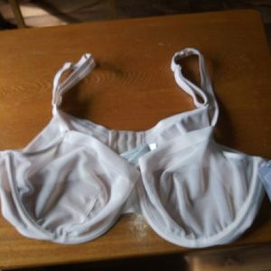 Aiden Mesh Demi Coverage Bra Size 38D Cream